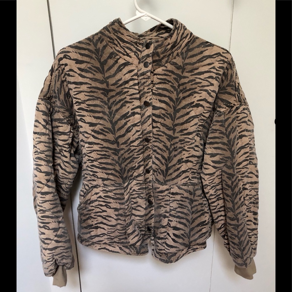 NWOT Blank NYC striped jacket, sz XL